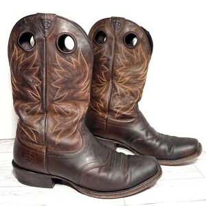 Ariat® Circuit Striker Weathered Brown Square Toe Cowboy Boot 10019974 Sz 8D
